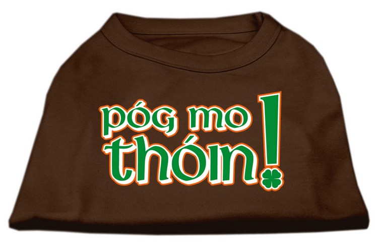 Pog Mo Thoin Screen Print Shirt Brown XS